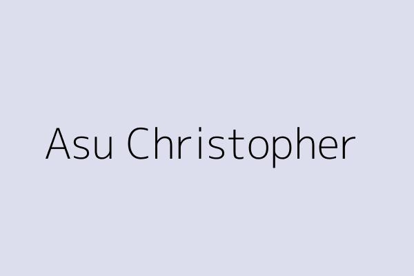 Asu Christopher